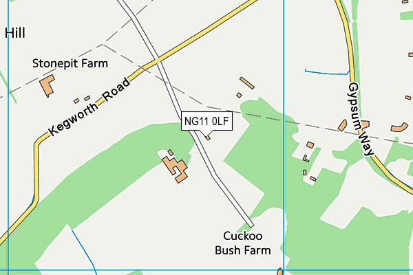 NG11 0LF map - OS VectorMap District (Ordnance Survey) NG11 0LF map - OS VectorMap District (Ordnance Survey)