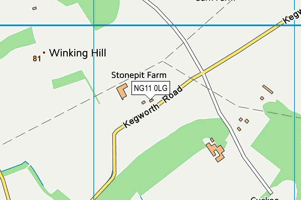 NG11 0LG map - OS VectorMap District (Ordnance Survey) NG11 0LG map - OS VectorMap District (Ordnance Survey)