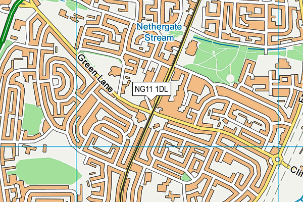 NG11 1DL map - OS VectorMap District (Ordnance Survey) NG11 1DL map - OS VectorMap District (Ordnance Survey)