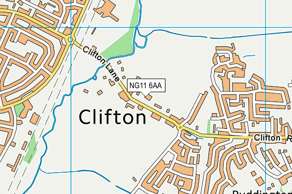 NG11 6AA map - OS VectorMap District (Ordnance Survey) NG11 6AA map - OS VectorMap District (Ordnance Survey)