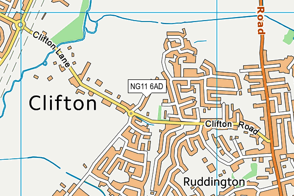 NG11 6AD map - OS VectorMap District (Ordnance Survey) NG11 6AD map - OS VectorMap District (Ordnance Survey)