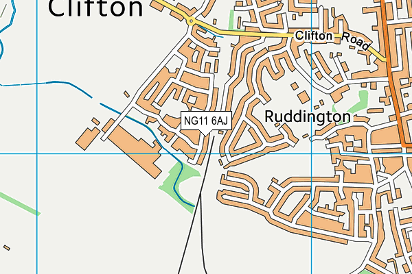 NG11 6AJ map - OS VectorMap District (Ordnance Survey) NG11 6AJ map - OS VectorMap District (Ordnance Survey)