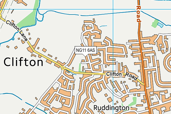 NG11 6AS map - OS VectorMap District (Ordnance Survey) NG11 6AS map - OS VectorMap District (Ordnance Survey)