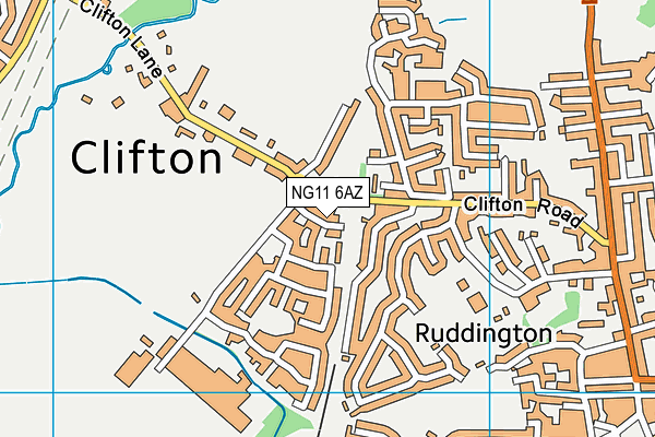 NG11 6AZ map - OS VectorMap District (Ordnance Survey) NG11 6AZ map - OS VectorMap District (Ordnance Survey)