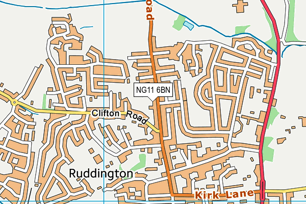 NG11 6BN map - OS VectorMap District (Ordnance Survey) NG11 6BN map - OS VectorMap District (Ordnance Survey)