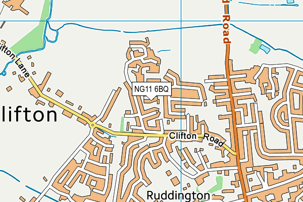 NG11 6BQ map - OS VectorMap District (Ordnance Survey)