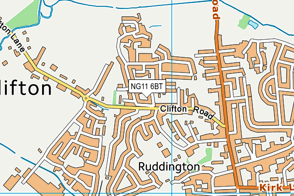 NG11 6BT map - OS VectorMap District (Ordnance Survey) NG11 6BT map - OS VectorMap District (Ordnance Survey)