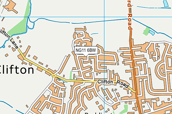 NG11 6BW map - OS VectorMap District (Ordnance Survey) NG11 6BW map - OS VectorMap District (Ordnance Survey)