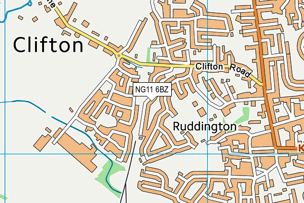 NG11 6BZ map - OS VectorMap District (Ordnance Survey) NG11 6BZ map - OS VectorMap District (Ordnance Survey)