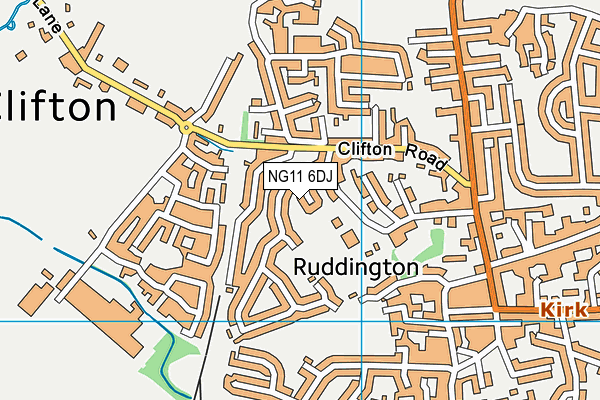 NG11 6DJ map - OS VectorMap District (Ordnance Survey) NG11 6DJ map - OS VectorMap District (Ordnance Survey)