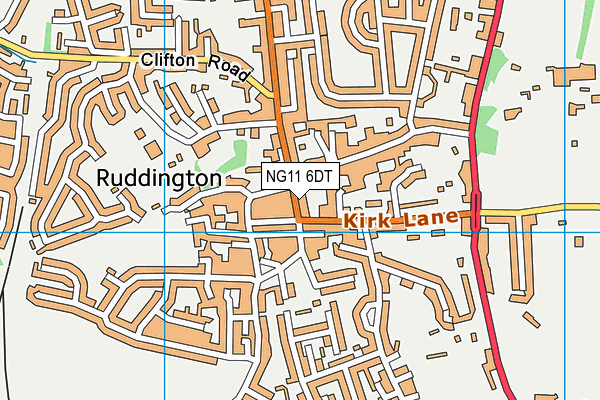 NG11 6DT map - OS VectorMap District (Ordnance Survey) NG11 6DT map - OS VectorMap District (Ordnance Survey)