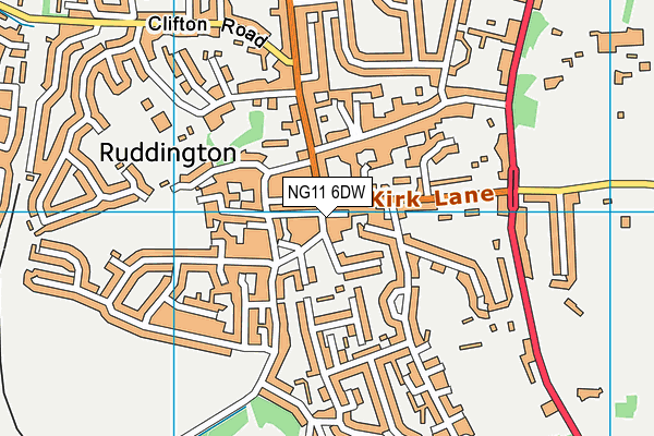 NG11 6DW map - OS VectorMap District (Ordnance Survey) NG11 6DW map - OS VectorMap District (Ordnance Survey)