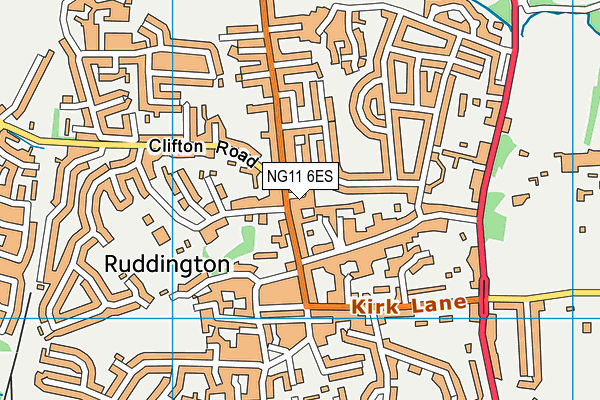 NG11 6ES map - OS VectorMap District (Ordnance Survey) NG11 6ES map - OS VectorMap District (Ordnance Survey)