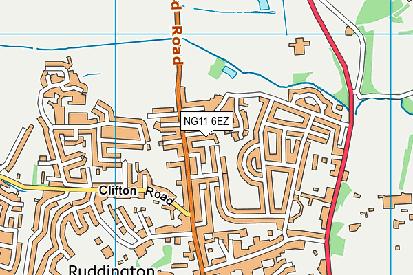NG11 6EZ map - OS VectorMap District (Ordnance Survey) NG11 6EZ map - OS VectorMap District (Ordnance Survey)