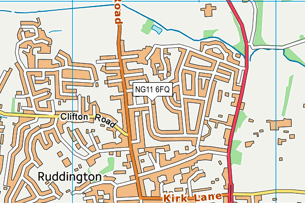 NG11 6FQ map - OS VectorMap District (Ordnance Survey) NG11 6FQ map - OS VectorMap District (Ordnance Survey)