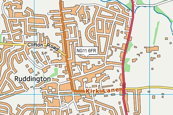 NG11 6FR map - OS VectorMap District (Ordnance Survey) NG11 6FR map - OS VectorMap District (Ordnance Survey)
