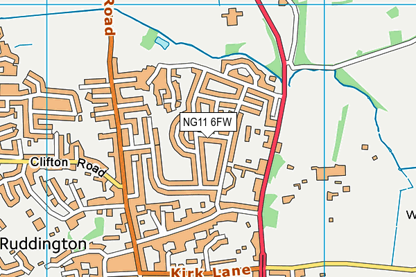 NG11 6FW map - OS VectorMap District (Ordnance Survey) NG11 6FW map - OS VectorMap District (Ordnance Survey)