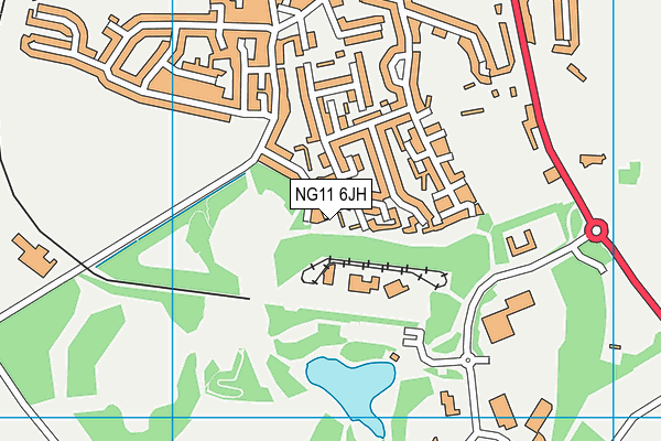 NG11 6JH map - OS VectorMap District (Ordnance Survey) NG11 6JH map - OS VectorMap District (Ordnance Survey)