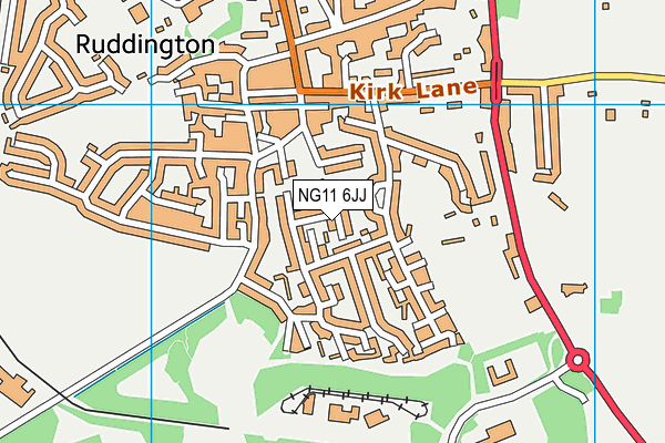 NG11 6JJ map - OS VectorMap District (Ordnance Survey) NG11 6JJ map - OS VectorMap District (Ordnance Survey)