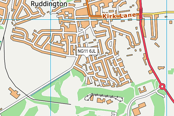 NG11 6JL map - OS VectorMap District (Ordnance Survey) NG11 6JL map - OS VectorMap District (Ordnance Survey)
