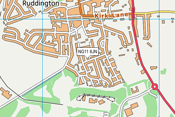 NG11 6JN map - OS VectorMap District (Ordnance Survey) NG11 6JN map - OS VectorMap District (Ordnance Survey)