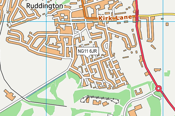 NG11 6JR map - OS VectorMap District (Ordnance Survey) NG11 6JR map - OS VectorMap District (Ordnance Survey)
