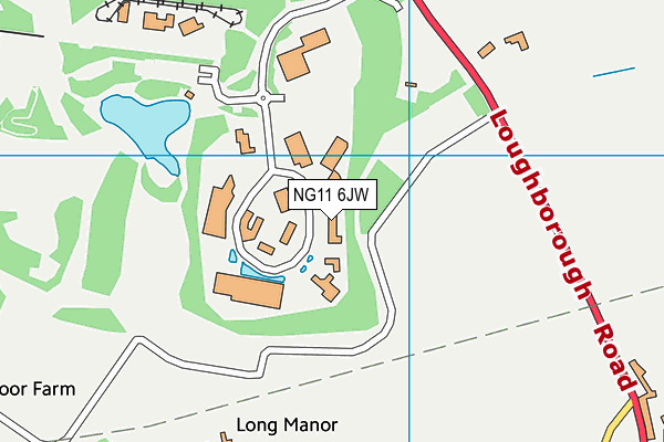 NG11 6JW map - OS VectorMap District (Ordnance Survey) NG11 6JW map - OS VectorMap District (Ordnance Survey)
