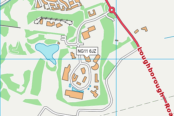 NG11 6JZ map - OS VectorMap District (Ordnance Survey) NG11 6JZ map - OS VectorMap District (Ordnance Survey)