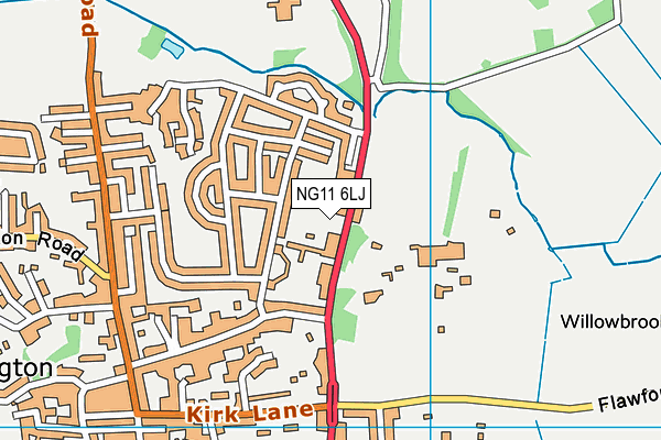 NG11 6LJ map - OS VectorMap District (Ordnance Survey) NG11 6LJ map - OS VectorMap District (Ordnance Survey)