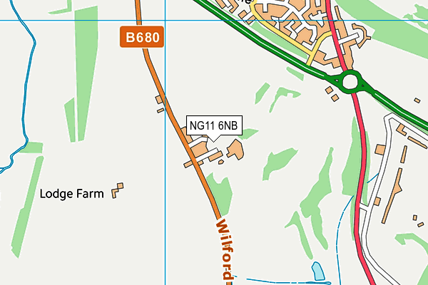 NG11 6NB map - OS VectorMap District (Ordnance Survey) NG11 6NB map - OS VectorMap District (Ordnance Survey)