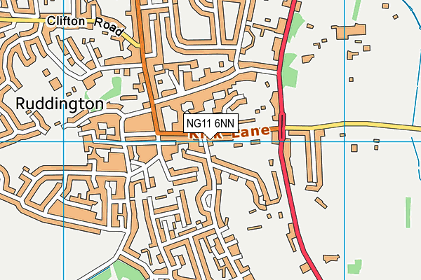 NG11 6NN map - OS VectorMap District (Ordnance Survey) NG11 6NN map - OS VectorMap District (Ordnance Survey)