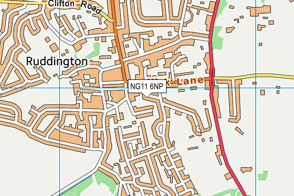 NG11 6NP map - OS VectorMap District (Ordnance Survey) NG11 6NP map - OS VectorMap District (Ordnance Survey)