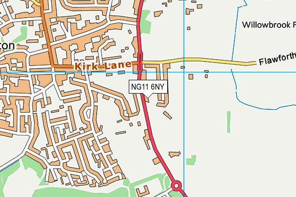 NG11 6NY map - OS VectorMap District (Ordnance Survey) NG11 6NY map - OS VectorMap District (Ordnance Survey)