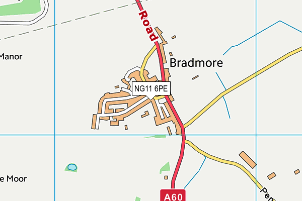 NG11 6PE map - OS VectorMap District (Ordnance Survey) NG11 6PE map - OS VectorMap District (Ordnance Survey)