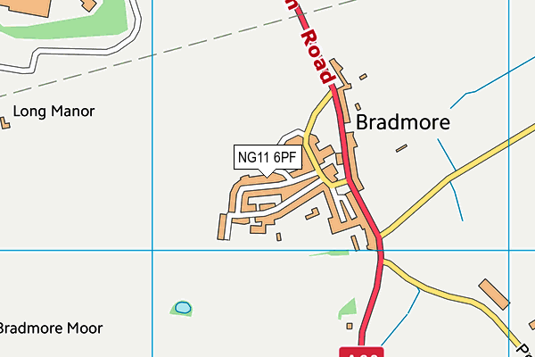 NG11 6PF map - OS VectorMap District (Ordnance Survey) NG11 6PF map - OS VectorMap District (Ordnance Survey)