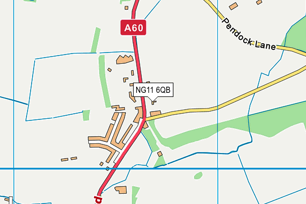NG11 6QB map - OS VectorMap District (Ordnance Survey) NG11 6QB map - OS VectorMap District (Ordnance Survey)