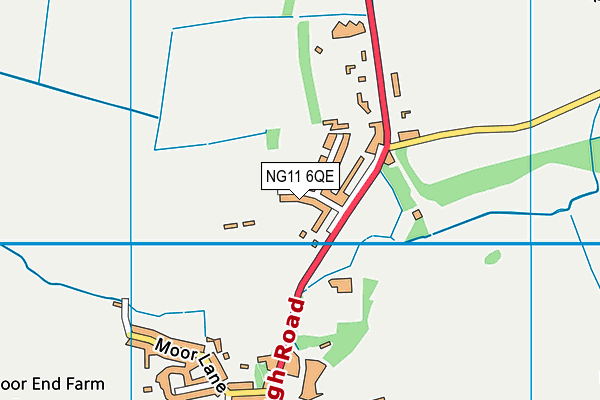 NG11 6QE map - OS VectorMap District (Ordnance Survey)