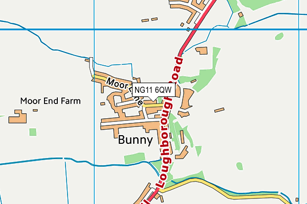 NG11 6QW map - OS VectorMap District (Ordnance Survey) NG11 6QW map - OS VectorMap District (Ordnance Survey)