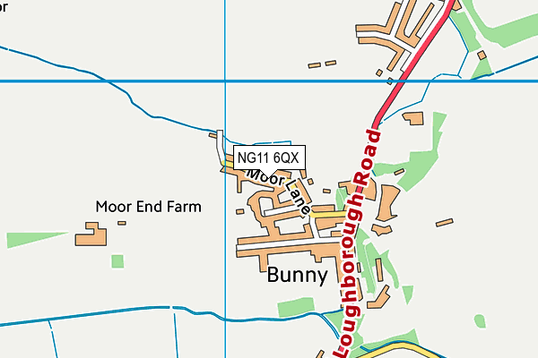 NG11 6QX map - OS VectorMap District (Ordnance Survey) NG11 6QX map - OS VectorMap District (Ordnance Survey)