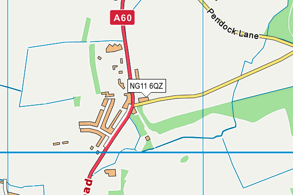 NG11 6QZ map - OS VectorMap District (Ordnance Survey) NG11 6QZ map - OS VectorMap District (Ordnance Survey)