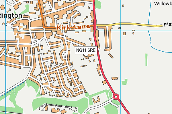 NG11 6RE map - OS VectorMap District (Ordnance Survey) NG11 6RE map - OS VectorMap District (Ordnance Survey)