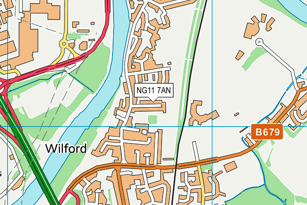 NG11 7AN map - OS VectorMap District (Ordnance Survey) NG11 7AN map - OS VectorMap District (Ordnance Survey)
