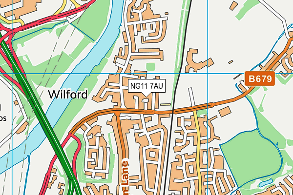 NG11 7AU map - OS VectorMap District (Ordnance Survey) NG11 7AU map - OS VectorMap District (Ordnance Survey)