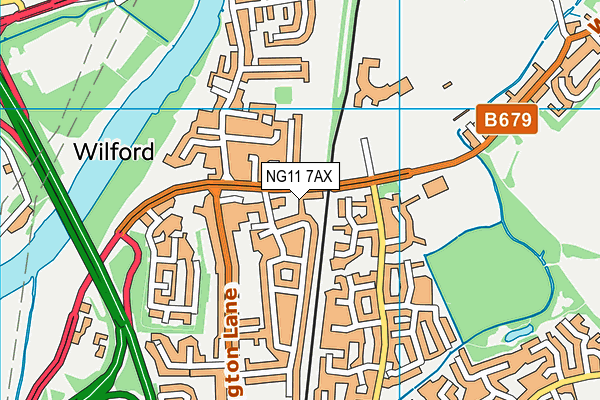 NG11 7AX map - OS VectorMap District (Ordnance Survey) NG11 7AX map - OS VectorMap District (Ordnance Survey)