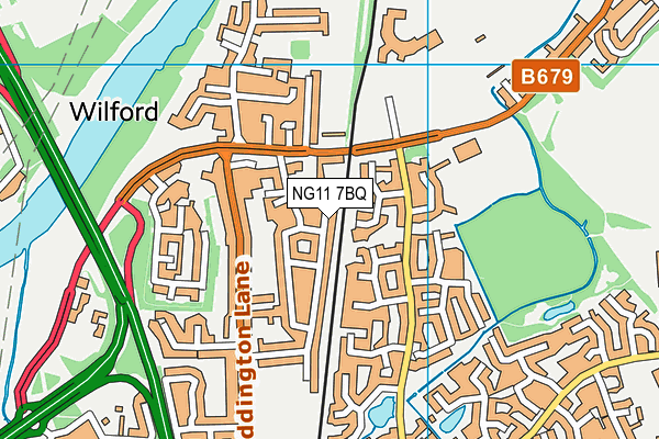 NG11 7BQ map - OS VectorMap District (Ordnance Survey) NG11 7BQ map - OS VectorMap District (Ordnance Survey)