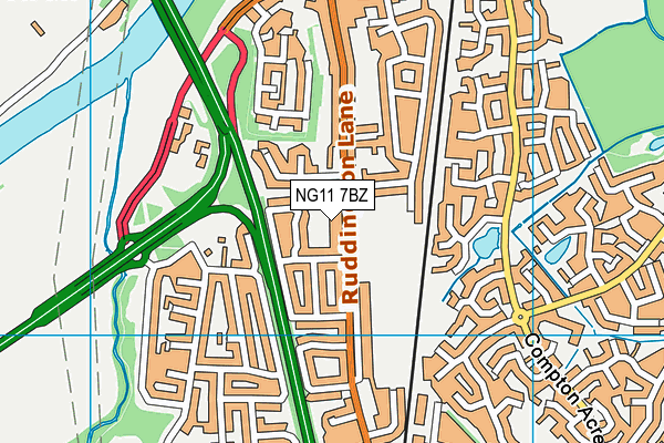NG11 7BZ map - OS VectorMap District (Ordnance Survey) NG11 7BZ map - OS VectorMap District (Ordnance Survey)