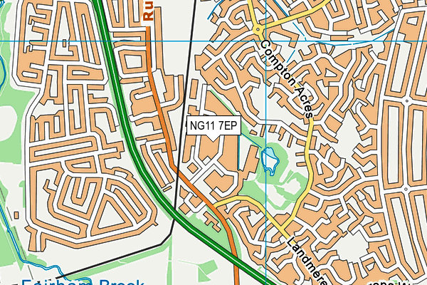 NG11 7EP map - OS VectorMap District (Ordnance Survey) NG11 7EP map - OS VectorMap District (Ordnance Survey)