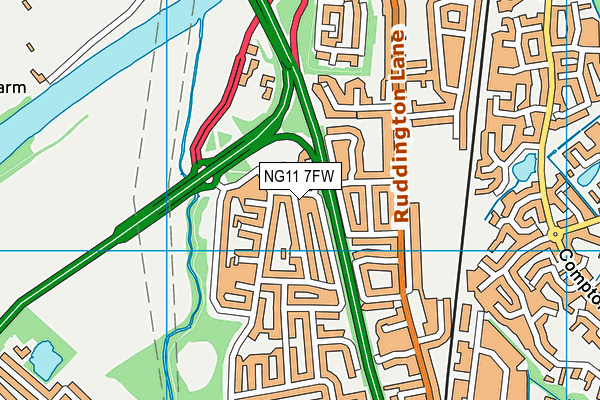 NG11 7FW map - OS VectorMap District (Ordnance Survey) NG11 7FW map - OS VectorMap District (Ordnance Survey)