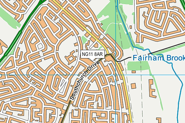 NG11 8AR map - OS VectorMap District (Ordnance Survey) NG11 8AR map - OS VectorMap District (Ordnance Survey)