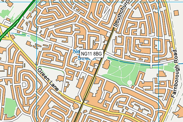NG11 8BG map - OS VectorMap District (Ordnance Survey) NG11 8BG map - OS VectorMap District (Ordnance Survey)